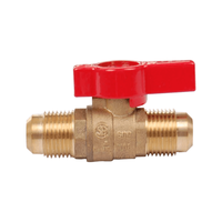 Válvula de bola de latón de 600 PSI con rosca NPT hembra para gas natural, válvula de cierre de 3/8", 1/2", 3/4", 1"