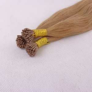Extensions de cheveux I-Tip brésiliennes vierges non traitées, à pointe plate, pré-collées, double trame, super double drawn, avec pointes renforcées - Product Image 2