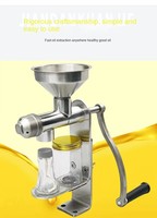 Presse à huile manuelle compacte en acier inoxydable 403, la plus vendue pour usage domestique, garantie 1 an, pour huiles comestibles et huiles végétales