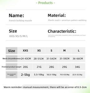 폴리에스터 조절 가능한 대형견용 입마개-야외 훈련용 애완동물 마스크 - Product Image 6