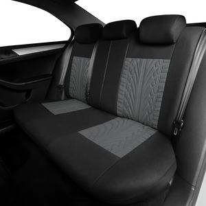 Housses de siège de voiture 5 places, ensemble complet, impression 3D de pneus, housses intérieures automobiles, banquette avant séparée, banquette arrière, maille PVC, compatible avec les airbags - Product Image 3