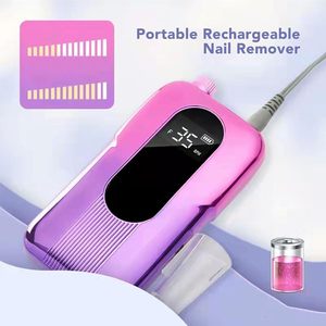 Rechargeable 35000 RPM Nail Drill <b>Kit</b> Portable Salon Home Use Efile Machine with 6 Bits Sanding Bands Acrylic <b>Gel</b> Nails UK Plug - Product Image 4
