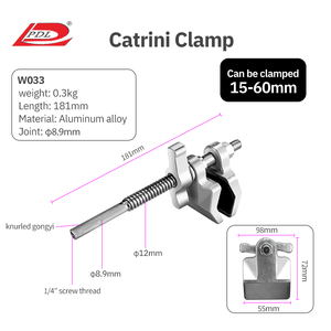 Kit de Iluminación Fotográfica de Aleación de Aluminio Saturn (PDL) W033 W034, Abrazadera de Regla Caterini, Abrazadera de Varilla, Abrazadera de Potencia para Cine/<span class=keywords><strong>TV</strong></span> - Product Image 5