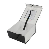 Boîte rigide personnalisée avec fenêtre en PVC, échantillon gratuit, logo, fermeture magnétique, pour vêtements, chaussures, emballage
