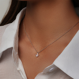 Collar con Colgante de Corona de Circonita Rosa de CANNER, Joyería de Moda, Tendencias 2023, Collar de Plata de Ley S925 para Mujer - Product Image 5