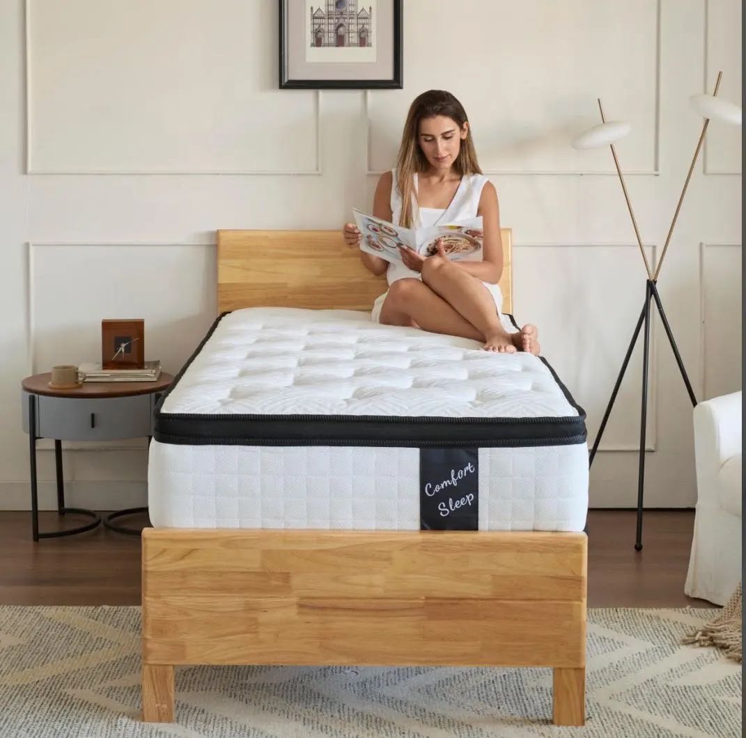 Materasso Ibrido Queen Size (160x200 Cm) 30 Cm In Una Scatola, Con Molle Insacchettate E Memory Foam, Certificato CertiPUR-US, Medio Rigido - 5