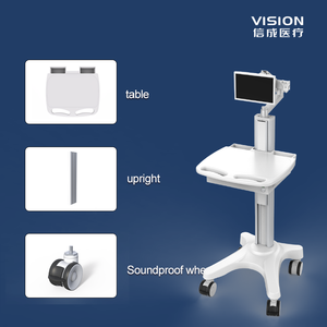 Construction en métal robuste de chariot à ultrasons mobile de conception industrielle de haute qualité pour l'usage d'hôpital - Product Image 3