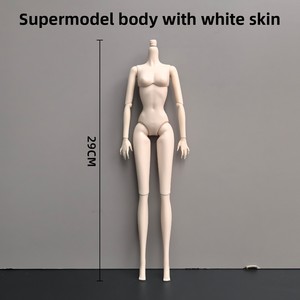 Corps de poupée BJD nu en PVC de 30 cm (6 points) pour remplacement, style supermodèle européen/américain, figurine articulée multi-points - Product Image 4