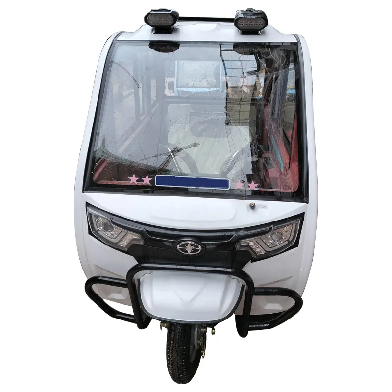 Hot Sale E Auto Tricycle Manufacturers 3 Wheel Electric Motorcycle Enclosed Pedal Tricycle With Passenger Seat