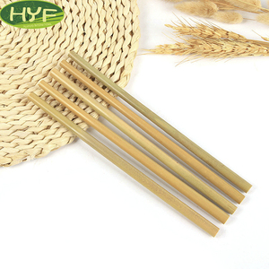 Pajitas Reutilizables de Bambú, Ecológicas, Naturales, Biodegradables, Superficie Lisa para Bebidas Frías y Calientes, Venta al por Mayor para Fiestas y Bares - Product Image 2