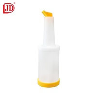 Bouteille d'entraînement en plastique pour barman, accessoires de bar, vente en gros d'usine