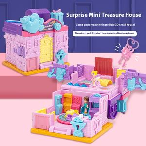 Mini princesse maison de poupée maison de jeu en plastique Durable pour les filles transfrontalière Surprise Variables jeu de ville semblant jouer préscolaire - Product Image 1