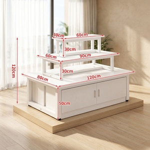Présentoir d'îlot de supermarché personnalisé, présentoir promotionnel essentiel pour chaussures et snacks, étagères de gondole de supermarché - Product Image 1