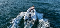 Bateau pneumatique à coque rigide RHIB de 3,6 m, Achilles Hyplaon, capacité de 5 personnes avec cabine pour le sauvetage, fournisseur en gros de Chine