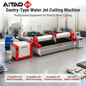 AiTao 4020 5 Axis CNC Water Jet <b>CuttING</b> Abrasive Mosaic <b>Stone</b> Tile Waterjet Cut Marble <b>Cutting</b> <b>Machine</b> Factory Wholesale - Product Image 1