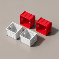 Boîtier de jonction universel de type 86, encastré et dissimulé, compatible avec le raccordement de câbles, montage en surface, en PVC, Chine continentale