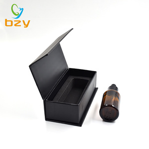 맞춤형 30ml 젖빛 유리 에센셜 오일 세럼 병 블랙 빈 헤어 오일 포장 종이 스포이드 박스 양각 인쇄 - Product Image 5