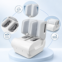 Masseur électrique pour pieds et mollets Shiatsu avec chaleur, vibrations et pétrissage profond, machine de massage des pieds pour la relaxation à domicile ou au bureau