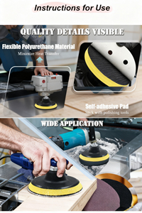 ODM工厂打磨抛光垫钩环背衬垫塑料背衬垫砂纸砂光机背衬垫汽车打磨垫 - Product Image 4