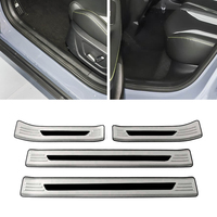 Accessoires intérieurs en acier inoxydable pour Geely COOLRAY : Protection de seuil de porte, bande de bienvenue, protection de coffre, patch de pare-chocs arrière