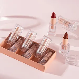 Handaiyan Cosmetica Lippenstift Set Geschenkdoos Make Boxes Kawaii Lipgloss Peachy Naakt Matte Lippenstift Diy Lipgloss Private Label