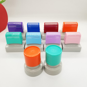 Tampons Flash à poignée multicolore, Offre Spéciale double mousse pré-encrée, série F pour timbres d'<span class=keywords><strong>adresse</strong></span> personnalisés - Product Image 5