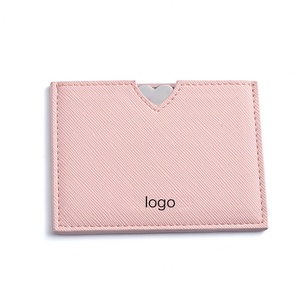Stainless Steel PU Pouch Beauty <b>Mirror</b> Makeup Heart Cute Custom Logo Portable Pocket <b>Mirror</b> - Product Image 5