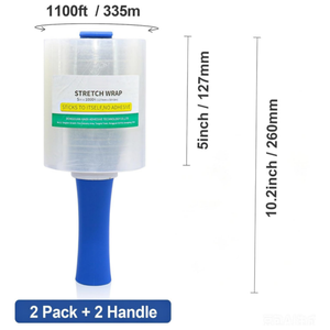 Film étirable LLDPE industriel haute résistance YISHI pour emballage d'entrepôt, rouleau de 12,7 cm pour protection de palettes - Product Image 3