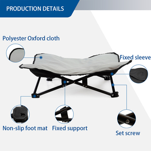 IVYPET Tubo de acero elevado plegable resistente al desgaste fácil de llevar cama multicolor para perros y gatos - Product Image 5