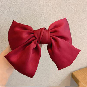 HOVANCI 20CM Vente <span class=keywords><strong>à</strong></span> Chaud Grande Taille Tissu Arc Pinces <span class=keywords><strong>À</strong></span> <span class=keywords><strong>Cheveux</strong></span> Couleur Unie Soie Arc Printemps Clip <span class=keywords><strong>Épingle</strong></span> <span class=keywords><strong>À</strong></span> <span class=keywords><strong>Cheveux</strong></span> - Product Image 5