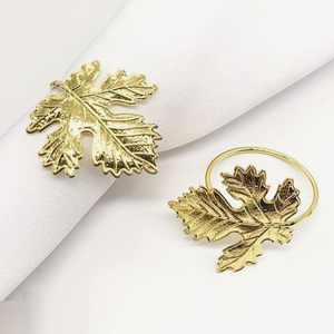 Anneau de serviette en métal décoratif de Style simple célébration de mariage or fini cher porte-serviettes pour la Table de dîner de fête de mariage - Product Image 2