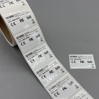Étiquettes adhésives personnalisées en vinyle imperméable et écologique, conformes aux normes CE, FCC et RoHS, pour traceurs GPS électroniques