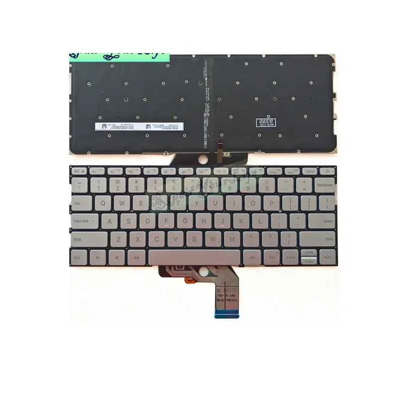 US English language laptop keyboard for Xiaomi MI Air 13.3 inch 9Z.ND7BW.601 backlight Silver factory new keyboard hot sale