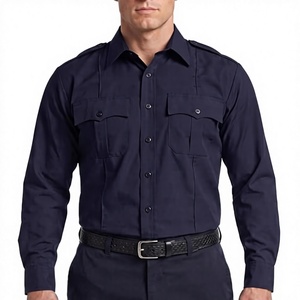 เสื้อเชิ้ตยูนิฟอร์มผู้ชายแบบสั่งทำโลโก้ OEM ผ้าโพลีเอสเตอร์ 100% แขนยาว กระดุมหรูหรา สไตล์ลำลอง ใส่ทำงานกลางแจ้ง ป้องกันไฟฟ้าสถิต - Product Image 1