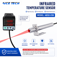 Pyromètre infrarouge à ondes courtes ABSD-01B Capteur haute température sans contact pour la mesure du graphite en céramique du four de chauffage en métal