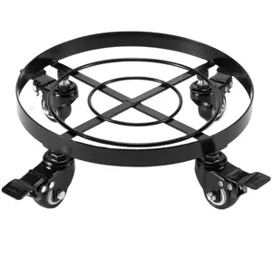 Maceta de Metal rodante para jardín y Patio, soporte de estante con rueda de rodillo giratoria, para plantas, Caddy, carrito, posavasos - Product Image 1