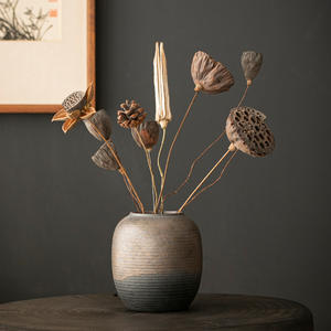 Stone Top Tea Jar Grobe Keramik Vorrats glas im japanischen Stil Große Kapazität Tee lager Versiegelter Tee behälter Lagert ank - Product Image 4