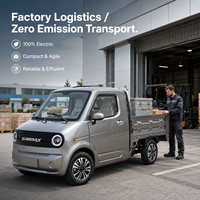 Camionnette électrique neuve pour adultes, véhicule utilitaire léger, mini-fourgonnette, tricycle électrique à 4 roues, camion de livraison électrique léger, conforme aux normes CEE de l'UE