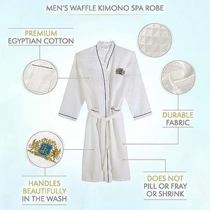 <span class=keywords><strong>Bata</strong></span> de Baño Ultra Suave Tipo Kimono para <span class=keywords><strong>Mujer</strong></span>/Hombre, para Bodas y Fiestas - Product Image 5
