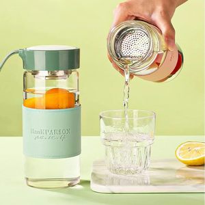 Botella de Agua de Vidrio con Tapa y Logotipo Personalizado, Reutilizable, Apta para Lavavajillas, para Camping y Uso Doméstico, con Funda de Vidrio de Borosilicato - Product Image 3