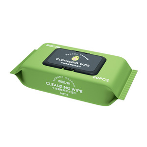 Lingettes nettoyantes Lucky Goddess 60 pièces, extrait d'avocat, démaquillant, soin de la peau, lingettes pour le visage pour adultes - Product Image 1