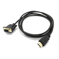 Plug and Play Compatible con todos los chips HDMI a VGA cable 1080p 4K adaptador 1,8 m adaptador Kabel