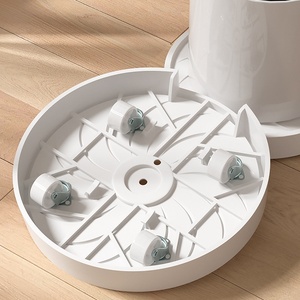 Plateau <span class=keywords><strong>à</strong></span> plantes multifonctionnel en plastique <span class=keywords><strong>pour</strong></span> bureau <span class=keywords><strong>à</strong></span> domicile et jardin, avec <span class=keywords><strong>roulettes</strong></span> dissimulées, <span class=keywords><strong>soucoupe</strong></span> <span class=keywords><strong>à</strong></span> <span class=keywords><strong>fleurs</strong></span> en acier durable, moderne et peu encombrant - Product Image 3