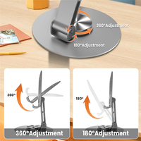 360 support de téléphone rotatif multi-ange réglable pliable en métal support de téléphone portable Base Stable antidérapant support de tablette de téléphone de bureau