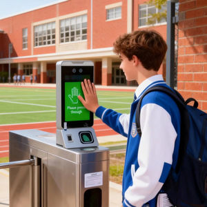 แผงควบคุมการเข้าถึงโมดูลเครื่องสแกนเส้นเลือดฝ่ามือสำหรับประตูที่มีระบบจดจำใบหน้าแบบไบโอเมตริกซ์และ SDK - Product Image 1