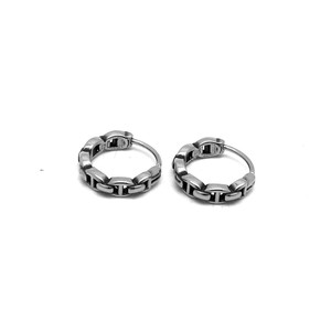 Pendientes Huggie Yunnique de Acero de Titanio, Unisex, Geométricos, Joyería de Moda Otoño 2024 Guangzhou - Product Image 2