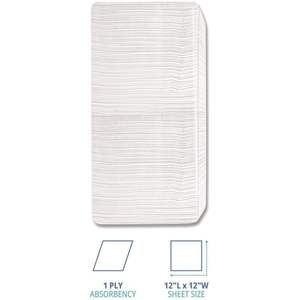 Servilletas de Papel Blancas Impresas de 12x12 Pulgadas, Paquete de 500 Unidades - Product Image 1