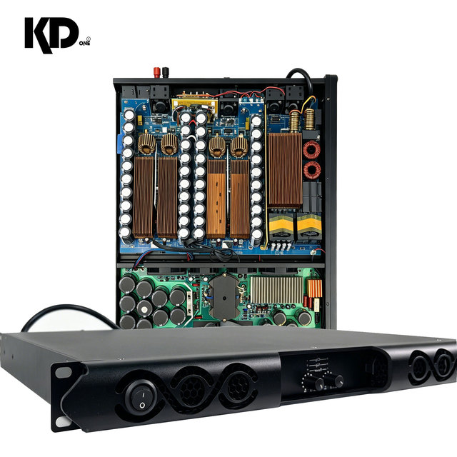2-channel Digital Class D 1U Professional Power Speaker Amplifier 2*2000W Metal 4/8 Ohm