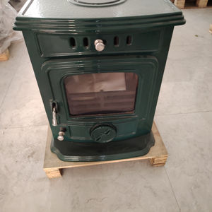 Mini poêle à bois traditionnel économique de type compact - Product Image 1