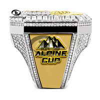 Anneaux de championnat de sports de basketball, de football, de baseball et de softball personnalisés de haute qualité avec logo d'équipe